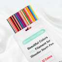 32 Colors 3D Doodler Pen Refills Packs for 3Doodler Start+ 3D Pen Low Printing Temperature PCL Filament 3D Doodler Refills Each Color 15.2 cm x 5 pcs Total 160 pcs Only Fit for 3Doodler Start+