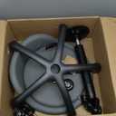 Syiole Rolling Salon Stool Chair with Back Support Hydaulic Height Adjustable on Swivel Wheels Heavy Duty for Hair Cutting Esthetician Tatto Beauty Spa Bar Lab Clinic Kitchen Office Home (Dark Gray)