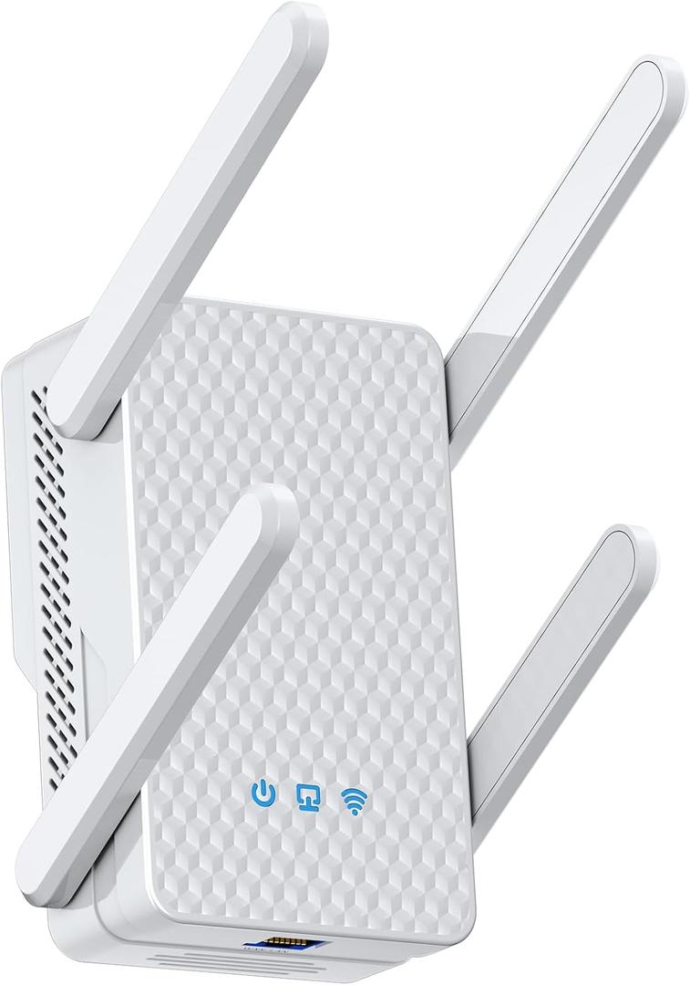 2026 WiFi 6 Extender Signal Booster, Longest Range up to 12000 sq.ft for Home, AX3000 Dual Band WiFi Repeater, 10X Faster Access Point