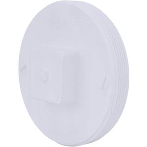 CHARLOTTE PIPE 6 DWV CLEANOUT PLUG DWV (DRAIN, WASTE AND VENT) (1 Unit Piece) (6 Inch ( EACH qty: 1 ), White)