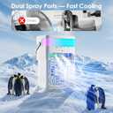 Portable Air Conditioners,Air Conditioner,Ac Unit with 1600ML Water Tank,2 Spray Ports,3 Wind Speeds,3 Timers,10 kinds of Colorful Lights,Portable Ac Units for Room Camping Car Office
