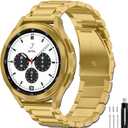 GOLDTOLUCK Stainless Steel Band Compatible with Samsung Galaxy Watch 8 7 6 5 4 Classic FE Pro 40mm 44mm 46mm 43mm 47mm 45mm 42mm 20mm Men Women Milanese Replacement Metal Elegant Casual