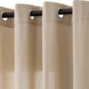Curtains 48x68 Inch Length 6 Panels for Living Room Bedroom, Light Filtering Sheer Curtains 48x68 Inches, Elegant Modern Grommet Semi Sheer Soft Privacy Drapes 