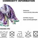 Acotavie Scarfs for Women Dressy Fashion Scarves Long Floral Pattern Scarf Lightweight Sunscreen Shawls (C023)