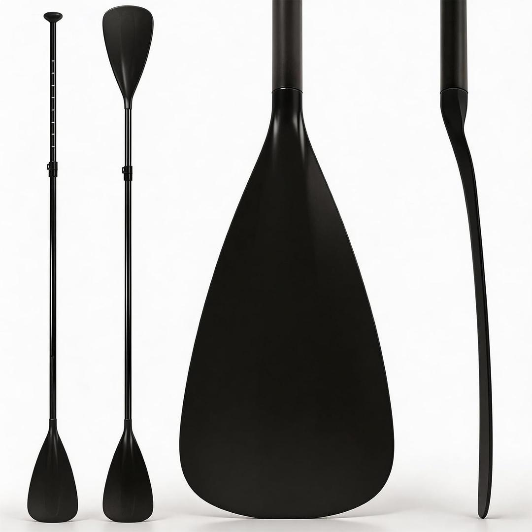 LBW SUP Paddle Board Paddle Stand up Paddleboard Paddles - 3-Piece or 4-Piece Floating Alloy Portable SUP Kayak Paddle Adjustable 2-Sided Paddle