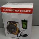 Greenhouse Heater with Digital Thermostat, Grow Tent Heaters, Overheat Protection, Fast Heating for Green House, Flower Room, Yellow