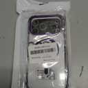 DEERLAMN Strong Magnetic Case for iPhone 17 Pro Max 6.9-Inch,[Compatible with Magsafe][Military Grade Drop Protection] Clear Slim Shockproof Protective Phone Cover-Transparent+Purple