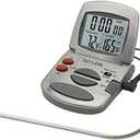 Taylor Programmable Instant-Read Wired Probe Digital Meat Thermometer, Stainless Steel for BBQ, Grill, Kitchen Cooking, Accurate Temperature Readings (One Size)