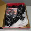 SULIFEEL Rainbow Unicorn Inline Skates for Girls Boys 4 Size Adjustable Light up Wheels Skates for Kids Beginner (Medium - Big Kid, F Spider Black)