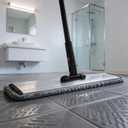 24inch Flat Mop for Cleaning Floors Heavy Duty Microfiber Wet Mop Deep Cleaning for Hardwood, Tile & Laminate, Includes 4 Reusable Washable Pads and Adjustable Long Handle