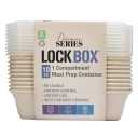 20pc (10 unit) meal prep set with one large 4 cup compartment. Our same set as before, but these sets use ECO friendly mix of 25% wheat straw with 75% traditional P.P.

BPA FREE 

Dishwasher, microwave, freezer safe