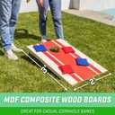 GoSports Portable Cornhole Sets, 8 Styles Choose 4 x 2 ft or 3 x 2 ft - Boards Include 8 Bean Bags, Travel Case, and Game Rules
