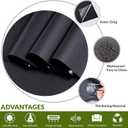 VELIMAX Static Cling Total Blackout Window Film Privacy Room Darkening Window Tint Black Window Cover 100% Light Blocking No Glue (29.5 x 118 inches)