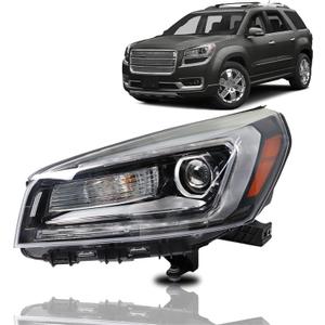 munirater 1-Pc Halogen Projector Headlight Headlamp Driver Side Replacement for Acadia 2013-2016 GM2502376