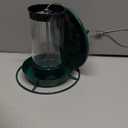 Metal Roof Bird Feeder for Outdoors - 360 Feeding Perch, Green