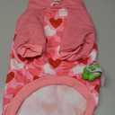 EXPAWLORER Valentine's Day Dog Hoodie,Soft and Warm Dog Sweater,Winter Autumn Fleece Sweatshirt with Cute Heart Pattern,Pet Clothes Outfits for Puppy,Cat, Small Medium Large Dogs (Pink(Love Pattern))