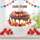 12Inch Porcelain Round Cake Stand, Dessert Stand, Cake Stand for Party, Home Decorating Stand