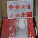 5-Layer creative explosion gift box, gift wrap box. Creating a 5-Layer of various gifts by yourself. An ideal, mysterious self-made gift for birthday, Christmas and anniversaries. (Red, Square)