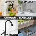 KUAOOAUK Faucet Mat for Kitchen Sink, Diatomaceous Earth Stone Drying Mat, Super Absorbent Sink Splash Guard, Prevent Moisture Stone Sink Tray for Bathroom Counter (White, 23.6 x 3.9 In)