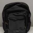 LIGHT FLIGHT Travel Backpack for Women, 15.6 Inch Laptop Backpack with USB Charging Hole, Water Resistant College Bookbag, Large Capacity Black Computer Backpacks for Work, Black