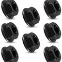 8Pcs 5/8"-18 Flange Trailer Lug Nuts for 7K 8K 10K 12K Axles