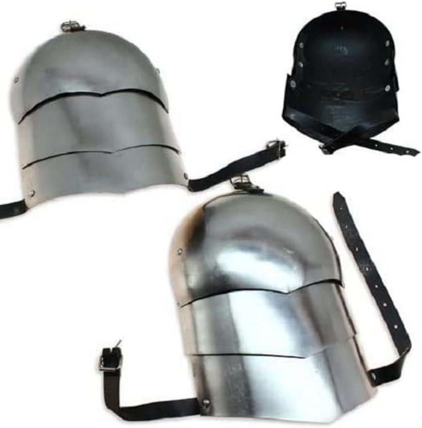 Medieval Pauldron Set Pair Plate Armor Carbon Steel Real Adult Size
