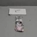 4 Pack Lanyard for Cards, Retractable with 4 Luggage Tags & Waterproof Id Badge Holder (Marble Style)