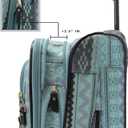Steve Madden Luggage Large 28" Expandable Softside Suitcase With Spinner Wheels (28in, Legends Turquoise)