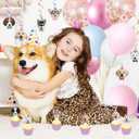 223-Piece Dog Party Supplies Set - Serves 20, Includes Plates, Cups, Napkins, Utensils, Balloons, Banner, Table Cover - Multicolor Cartoon Animal Themed Dog Birthday Party Decorations
