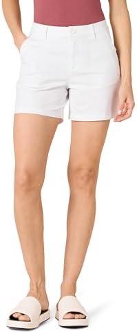 Amazon Essentials Women's Mid-Rise Slim-Fit 5 Inch Inseam Khaki Short (Straight and Curvy Fits) 4
