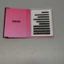 Self Adhesive Lash Clusters 3D Volume Faux Mink Fluffy Press On Eyelashes, 10-16mm Cluster Lashes Pre-Glued Eyelashes Cluster