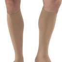 JOBST Relief 20-30 mmHg Compression Stockings, Knee High, Closed Toe | Compression Socks for Women/ Men for Tired, Aching or Swollen Legs (Small Regular, Beige)
