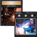 TRQWH Welding Lens Auto Darkening Welding Helmet Lens True Color Technology with 4 Arc Sensor Ajustable Shade Range 4/5-13 Automatic LCD Lens Dimming Shade Filter 4.49x5.24in Auto Welding Lens