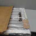 Babelio Metal Baby Gate, 29-43" Auto Close Easy Install Pet Gate PressGuard P7, Extra Wide Walk Thru Child Safety Gate, 30" Tall Pressure Mounted Dog Gate for Doorways & Stairs, White