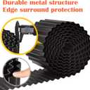 3 x LAVEVE Corrugated Metal Garden Edging 6" x 40Ft, Landscape Edging Border for Lawn, Flower Bed, Garden Fence, Paver Edging (Black)