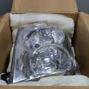 Headlights Assembly Replacement For Jeep Grand Cherokee 2005 2006 2007, Chrome With Amber Reflector