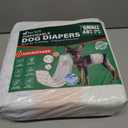 Pet Soft Disposable Dog Dipaers - Male Dog Wraps Wetness Indicator, Ultra Absorbent Puppy Diapers Male for Excitable Urination or Incontinence, 48pcs Small