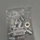 eMagTech Pack of 10 Hydraulic Swage Ferrules Non-Skive Hydraulic Swage Ferrules Hose Hydraulic Ferrules Suitable for SAE R1AT/R2AT Hoses, 3/8 inch