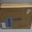 Gray Curved Dog Stairs Ramp for High Beds 28.7" H, 5-Step Dog Steps for Small Dogs and Cats, Pet Stairs for High Bed Climbing, Non-Slip Balanced Pet Step