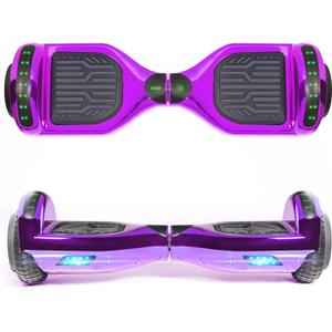 XPRIT 6.5'' Self Balancing Hoverboard Chrome Series, w/Wireless Speaker, UL2272 Certified