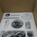 ZMISHIBO Outdoor Ceiling Fans with Light for Patios, Waterproof Gazebo Fan with Remote Control Smart App, 3CCT Dimmable, Plug in Caged Ceiling Fan with Pull Chain for Porch Pergola, Black