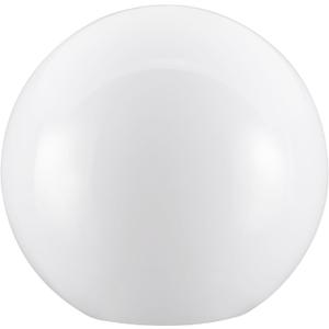 Aspen Creative 28002-31, 8" White Acrylic Replacement Lamp Post Globe with 3-3/4" Neckless Opening