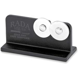 Rada Cutlery Quick Edge Knife Sharpener (R119), 3.5" x 2", Stainless Steel Wheels