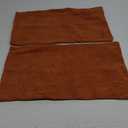 MIULEE Burnt Orange Couch Pillow Covers 12x20 Inch, Set of 2 Soft Chenille Fall Decorative Square Throw Pillow Covers Farmhouse for Sofa Living Room Bed