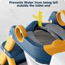 Potty Training Seat, Upgrade Toddler Toilet Seat for Kids Boys Girls, 2 in 1 Potty Training Toilet for Kids, Splash Guard Anti-Slip Pad Step StoolUpgraded Cushion