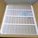 Fits 22x16 Duct Opening | Steel Return Air Grille by Handua | Vent Cover Grill for Sidewall and Ceiling | White | HVAC Cold Air Intake Grille
