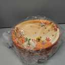 Jenaai 100 Pcs Thanksgiving Oval Paper Plates 12.6" x 10.6" Heavy Duty Fall Leaves Plates Large Disposable Dinnerware Set Serving Party Platters for Thanksgiving Harvest Party Supplies Decorations