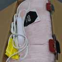 Homemate Heated Blanket Electric Throw - 50"x60" Heating Blanket Throw 1/2/4/6/8 Hours Auto-Off 10 Heat Levels Over-Heat Protection Luxury Faux Fur Sherpa ETL Certification