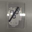 Uyiton Compatible with iPhone 17 Pro Camera Lens Protector - [Not Easy to Break][Strong Adsorption][Case-Friendly] Metal Tempered Glass Rear Camera Screen Cover - Silver