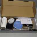 Electric Spin Scrubber - Cordless Bathroom Scrubber with 7 Brush Heads - Dual Speed IPX7 Waterproof Power Scrubber for Heavy-Duty Bathtub, Glass, Tile, and Car Cleaning (White)